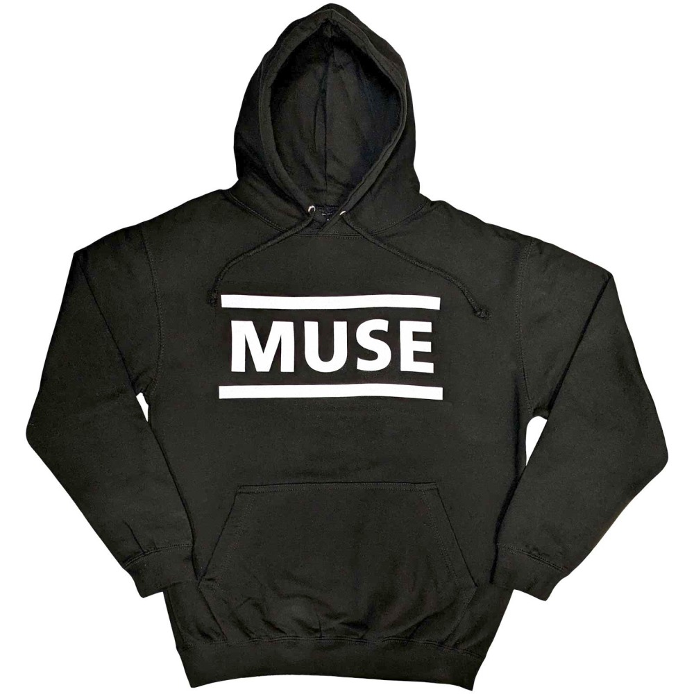 Muse - White Logo Hoodie/trui - Zwart